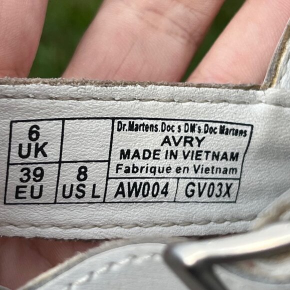 Doc Martens Avry White Chunky Hydro Leather Fisherman Sandals Size 8 - Picture 5 of 7